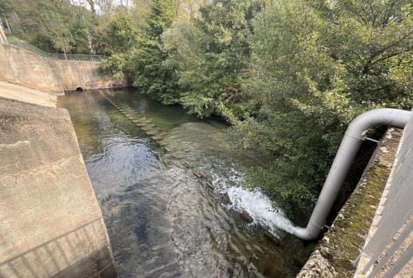 A ACA começa a testar o novo gasoduto que bombeia água de Figueres a Pont de Molins